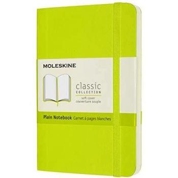 Moleskine - Cuaderno Clásico con Hojas en Blanco, Tapa Blanda y Cierre con Goma Elástica, Tamaño de Bolsillo 9 x 14 cm, Color Verde Limón, 192 páginas