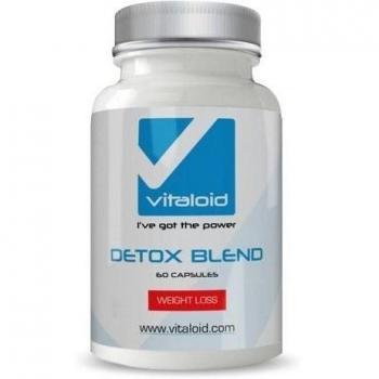 Detox Vitaloid - 60 Cápsulas Detox 100% Natural - Con Aloe Vera, Fibra de Psyllium, Arándano, Inulina, Konjac, Vitamina C, Anís, Hinojo, Ruibarbo, Regaliz, Espino, Genciana y Acidophilus - Fórmula Detox con los mejores ingredientes 100% NATURALES ayud