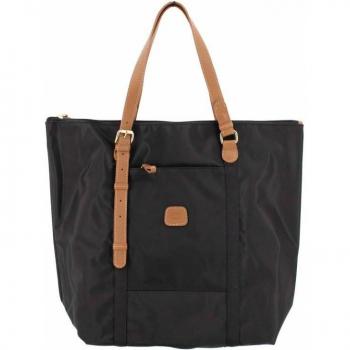 Bolso de Mano Bric's para Mujer de Material Sintético y Cuero con Cremallera, Bolsa Tote de Lona con Bolsa Removible, Alça Retrátil con Zíper GM Woman BRIC'S