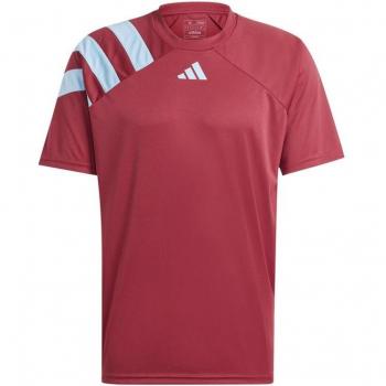 Camiseta de fútbol Adidas Fortore23 Jsy Hombre Granate, manga corta, talla S