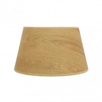 Pantalla Salma E27 Madera Clara 40dx30dx25h Conica Abierta