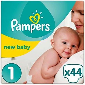 Pampers New Baby Premium Protection Diapers Size 1 (2-5 kg) - 44 Count