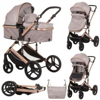 Carrito de Bebé 2 en 1 Chipolino Amore con Accesorios y Capacidad hasta 22 kg
