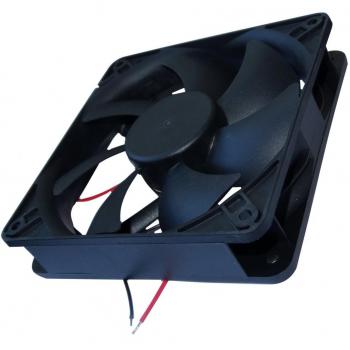 AERZETIX: Ventilador para caja de ordenador PC 24V 120x120x25mm 183,9m3/h 44,5dBA 3100rpm 5W 0.207A Vapo 2 cables 24AWG C14588