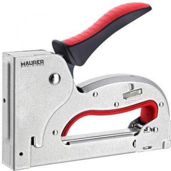 MAURER 2321006 Grapadora Metal Regulable N3 4/14mm Plus, Multicolor