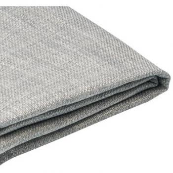 Funda Extraíble Lavable de Tela Gris Claro para Cama 140 x 200 cm Fitou