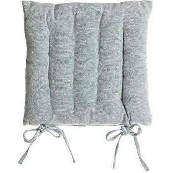 Cojín de Silla Azul rústico 100% algodón, de 40x40 cm - LOLAhome