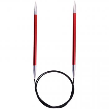Knit Pro 80 cm x 5,50 mm Aluminio Zing Fija de Tejer Circulares, marrón