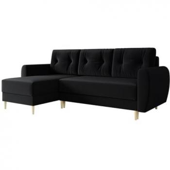 Sofá rinconero Memphis 109 con función de descanso y caja de ropa de cama, 234 x 95 x 139 cm