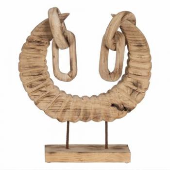 Figura Decorativa Natural Cuernos 50 x 12 x 42 cm