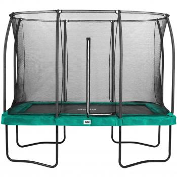 Cama Elástica Rectangular Salta Comfort Edition 214x305cm con Red de Seguridad - Verde