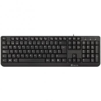 Teclado Multimedia USB NGS Funky V3 QWERTY Portugués Plug & Play Cable 1.4m Negro