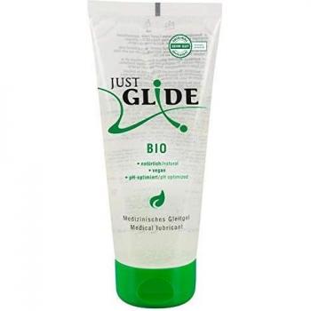 Lubrificante Just Glide Bio a Base de Agua 200ml Vegano