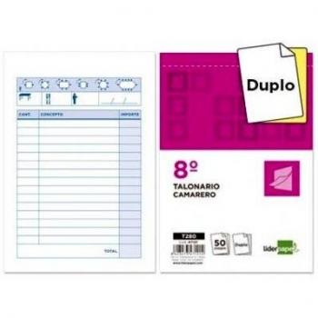 Liderpapel - Talonario camarero 8º original y copia t280