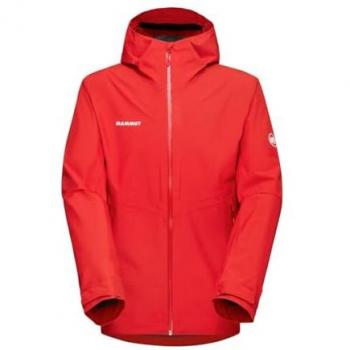 Mammut Chaqueta Alto Light HS Rojo para hombre, fina con capucha, talla M