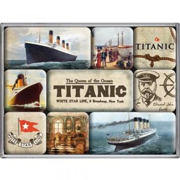 Estilo nostálgico 83027 Embarcaciones y Mar Titanic, Imán Set, 9 pieza