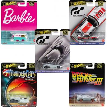 Hot Wheels Premium Pop Culture Assorted Die-Cast Vehicles 1:64 Scale