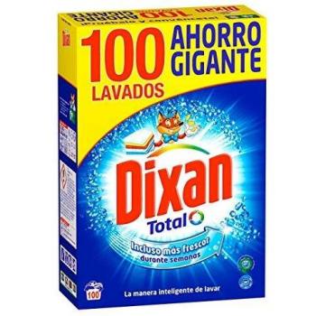Dixan Polvo Total 3+1, Detergente en Polvo para Lavadora