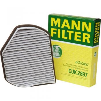 Original MANN-FILTER Interior Filter CUK 2897 – Pollen filter with active charcoal – For passenger cars