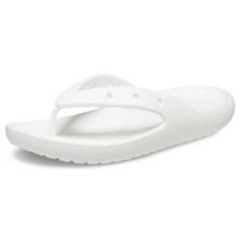 Chanclas Unisex Crocs Classic Flip v2 Blancas Talla 39-40