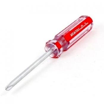Sourcingmap a13061000ux1598 - Mango rojo claro eje de 75mm punta magntéica 5mm destornillador tri-wing