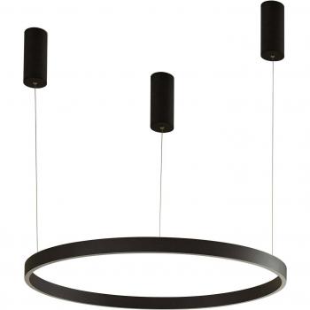 Lámpara colgante LED Arcchio Answin 70,4 W negra de metal para sala y comedor