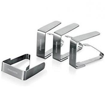 Juego de 4 pinzas para mantel de acero inoxidable Presto