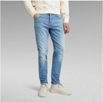 G-Star Men's D-Staq 5-Pocket Slim Jeans, Light Indigo Aged, Casual Cotton Denim, Size 40W/38L