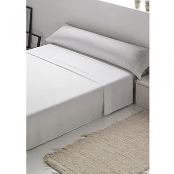 Juego de Sábanas Hosteline 100% Algodón Iris Blanco Cama de 135 cm