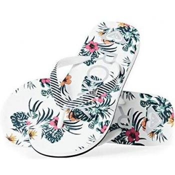 Roxy Pebbles - Chanclas para niñas, color Blanco, talla 30 EU