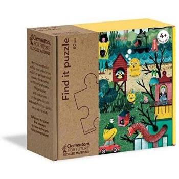 Clementoni - Puzles 60 piezas Encuentra: Mi Jardin