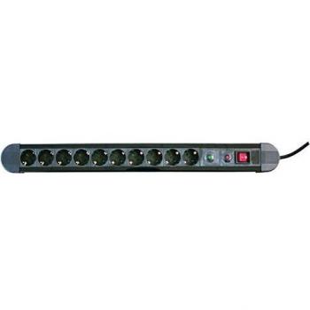 Base 10 Tomas con Protector de sobrecargas y sobretensiones Negra Electro DH 36.260 8430552121823