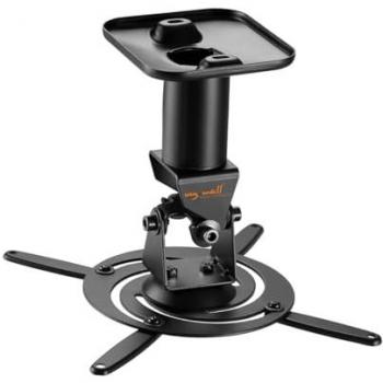 Soporte de Techo para Proyector MyWall H 16-1 ESL, Rotable, Inclinable y Giratorio, Negro
