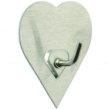 BRINOX Perchas con diseño Poker y Corazones, Acero Inoxidable, 5.2x4.4x2.1 cm