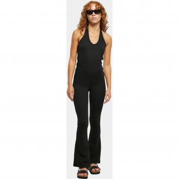 Black XS Women's Stretch Neckholder Jumpsuit
