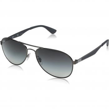 Ray-Ban Unisex's Rb 3549 Sunglasses, Gunmetal/Grey, 61