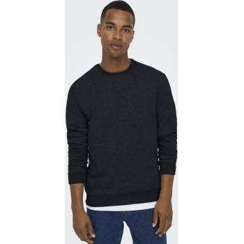 Only & Sons Ceres Men's Crewneck Sweatshirt - Sporty Cotton Pullover in Lilac