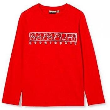 Napapijri K SOLI LS Sum Camiseta de Manga Larga, Rojo