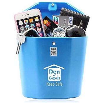 Keep Safe Caja Portátil de Seguridad Combinación con Cable de Vault de Viaje. para Playa, Coche, Caravana, Camping, Deportes, Viajes, Compras.