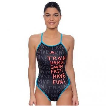 Bañador Turbo Train Hard negro mujer - L