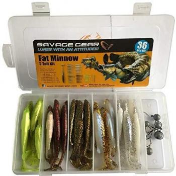 Savage Gear Minnow Kit T 30 cola grasa + 6 piezas