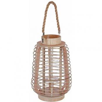 Farol Atmosphera Portavelas Ratán (33 x 22 cm)