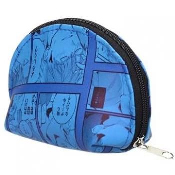 Estuche Portamonedas Viñeta Azul Megumi To Tsugumi - Tamaño 20 x 12 x 5 cm