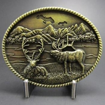Buckle Venado, Ciervo, Ciervo, Montañas Rocosas, Hebilla
