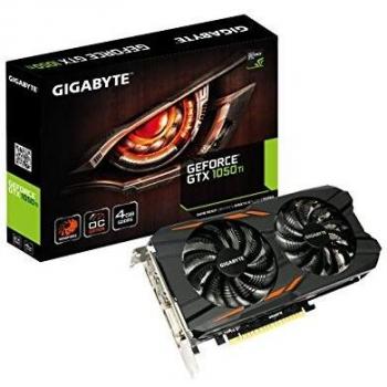 Gigabyte GeForce GTX 1050 2 GB Tarjeta gráfica Negro