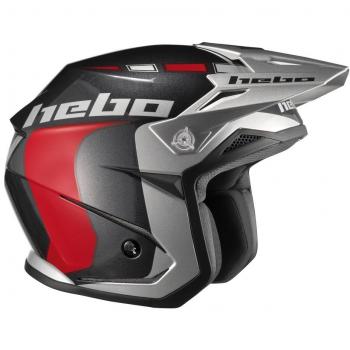 HEBO HC1115GXS Trial Zone 5 Like Casco, Gris, XS
