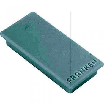 Imán de Sujeción FRANKEN 23x50 mm, Gris, Fuerza de Adhesión 1000 g, Paquete de 10 Unidades