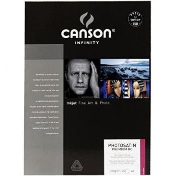 Papel Fotográfico Canson Infinity PhotoSatin Premium RC 270g A3 - 25 Hojas