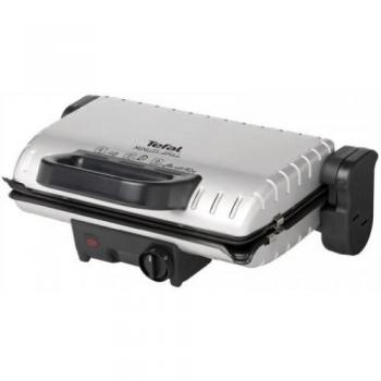 Tefal Minute Grill GC2050 Parilla Eléctrica, 1600 W, Acero Inoxidable, Negro Plateado