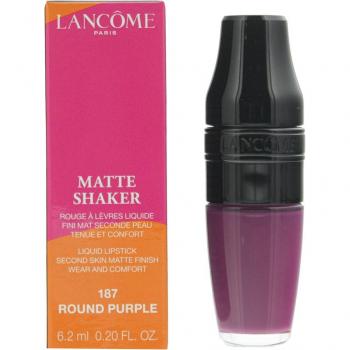 Lápiz Labial Líquido Mate Lancôme Matte Shaker 187 Púrpura Redondo 6.2ml
